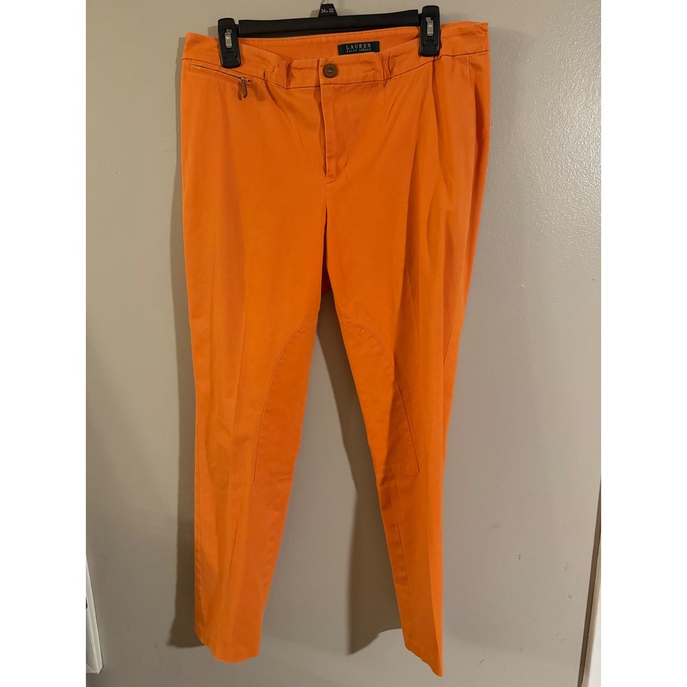 Lauren Ralph Lauren Women Orange Breeches Riding‎ Pants Size 12